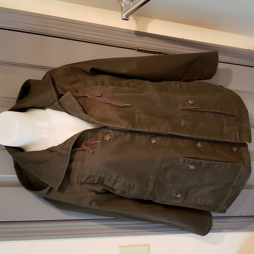 Dunderdon twill coat M Olive